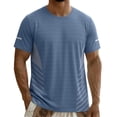 thumbnail image 3 of LRGSHF Men's Workout Shirts Quick Dry Athletic Running T-Shirts Moisture Wicking Short-Sleeve Lightweight Sports Tee Tops, 3 of 6