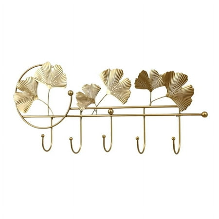 

Modern Hook Up Fan-Shaped Leaf Hook Key Holder Wall Hooks Hanging Leaves Bathroom Wall Hook Decorative Minimalist Home-C