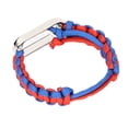 thumbnail image 3 of Correa De Muñeca Con Cordón De Paraguas, Pulsera De Cordón De Paraguas Impermeable Diseño Engrosado Sensación De Mano Para Reloj Mi Band 6/5 NFC ANGGREK Azul rojo, 3 of 8