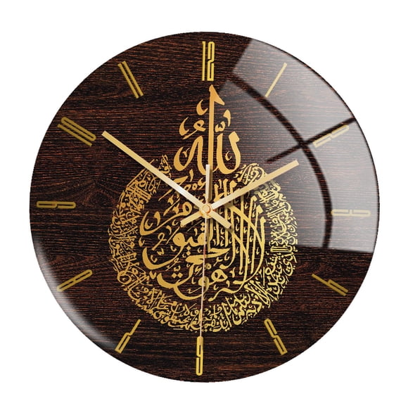Reloj de pared moderno, decoración para sala de estar, silencioso, tictac, 8 relojes vintage islámicos. dorado