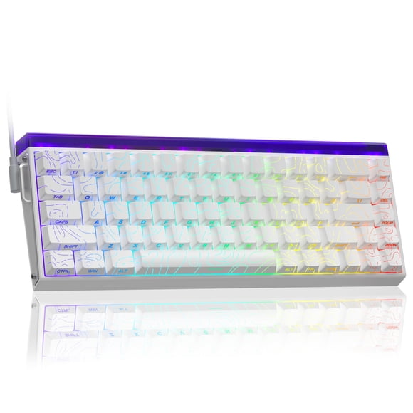 Teclado Gamer AULA Hero 68 HE 60% Cableado con Retroiluminación RGB