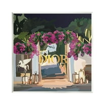 Stupell Industries Fashion Shop Landscape Botanical & Floral Painting Unframed Art Print Wall Art, 12 x 12