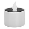 thumbnail image 2 of Romántica lámpara de decoración de luz de té con vela eléctrica de energía solar LED blanca fría para exteriores (6 piezas), 2 of 8