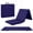 Navy Blue, variant on Antsy Pants Tumbling Mat for Kids, 3-Fold Gymnastics Mat, Foldable Tumbling Mat