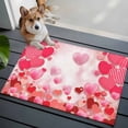 thumbnail image 3 of Pink Love Entryway Rug 2'x3'&nbsp; Non Slip Front Door Mats, Valentine's Day Fantasy Heart Romantic Modern Entrance Rugs Indoor Outdoor Carpet, Washable Floor Mats Small Area Rug for Bedroom Kitchen, 3 of 8