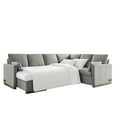 thumbnail image 4 of Serta Ellison Convertible Sectional sofa in Light Gray Fabric Upholstery, 4 of 14