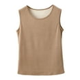 thumbnail image 6 of Mepaouo Women's Thermal Tank Top Fleece Lined Shirt Camisole Sleeveless Thermal Top Vest(Coffee,L), 6 of 6