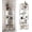 White, variant on VGBYUJ Corner Bookcase 5-Shelf, Tall L-Shaped Corner Storage Shelf, Wooden Open Display Bookshelves Organizer for Small Spaces, Living Room, Bedroom, Natural
