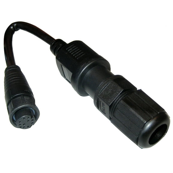 8" Black Contemporary Raynet to RJ45 Female Adapter