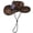 Brown, variant on Breathable Straw Bucket Sun Hat with Adjustable Drawstring for Outdoor Beach and Casual Wear Brown One Size