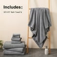 thumbnail image 6 of 4 Pack Extra Large Bath Towels 35 x 70 Inches, 100% Cotton, Larger & Lighter Weight, Quicker to Dry, Super Soft and Absorbent - Pink, 6 of 9