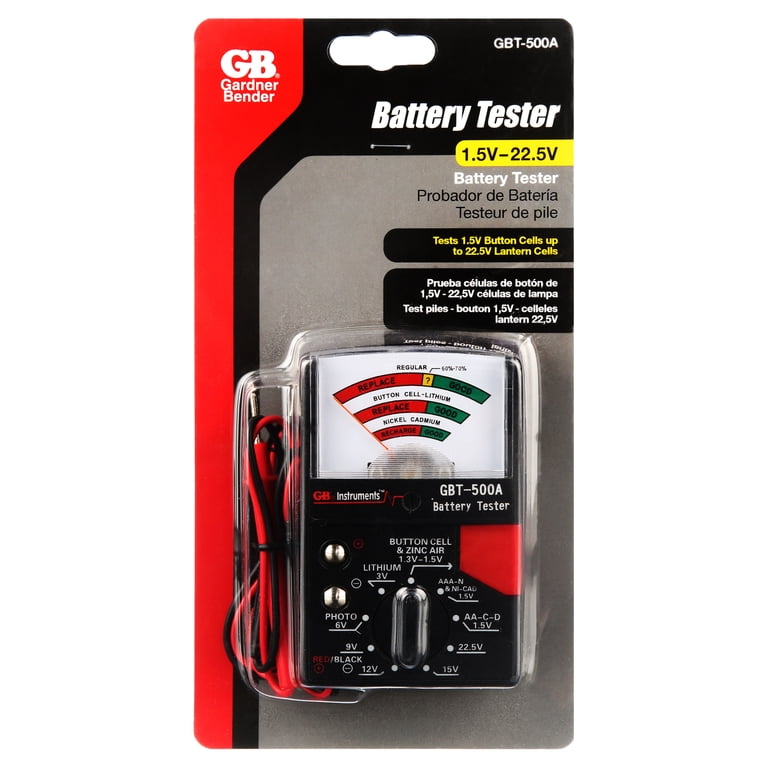 Gardner Bender Analog Battery Tester, Voltage Meter, Electrical