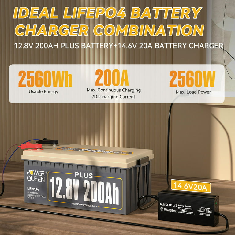 [Only $229.99] Power Queen 12.8V 100Ah LiFePO4 Battery, Built-in 100A BMS,  Match BCI Group 31 Battery Box
