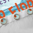 thumbnail image 4 of Feelyou Yellow Beach Slippers Curtains (2, 42x63), Flip Flops Starfish Window Curtains, 4 of 6