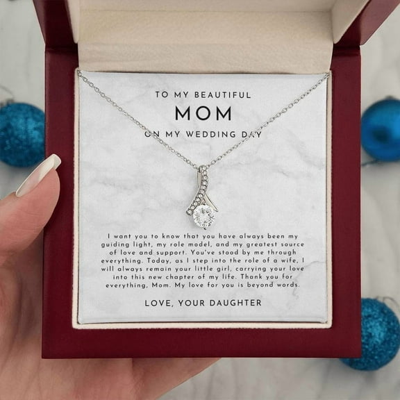 Mother Of The Bride Gift (I Want You To Know) Alluring Beauty Necklace Luxury Box