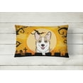 thumbnail image 2 of Carolines Treasures BB1811PW1216 Halloween Sable Corgi Canvas Fabric Decorative Pillow, 12H x16W, multicolor, 2 of 3