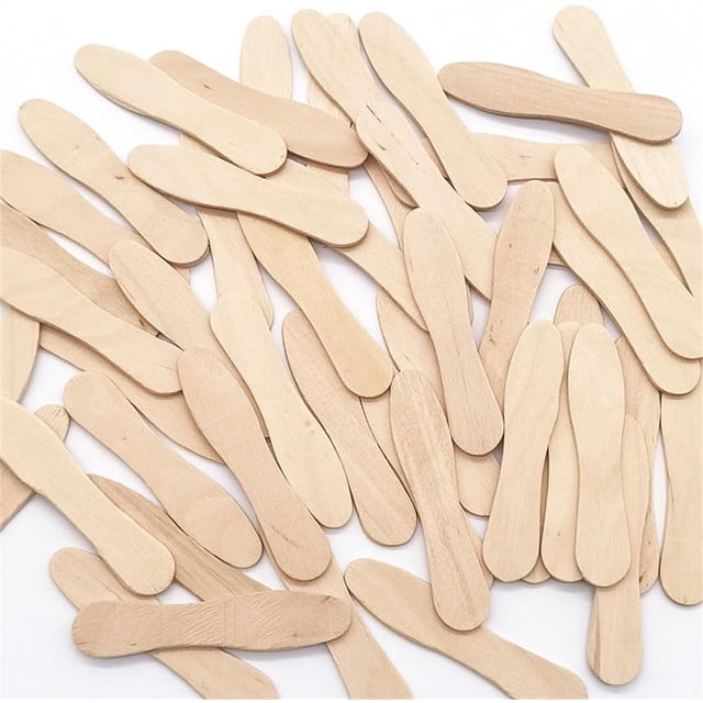 100 Pcs Wooden Ice Cream Spoons, Mini Disposable Tasting Spoons Wooden, Small Dessert Spoons, Mini Spoons for Crafts, Tasting, Sampling (3 Inch)