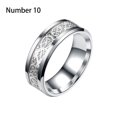 thumbnail image 4 of Minnieouse Anillo para hombre, joyería de mano portátil chapada en acero inoxidable, decoración de vestimenta informal, círculo, regalo para Ropa, zapatos y accesorios Miscelánea Plata Tamaño 10, 4 of 6
