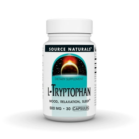 Source Naturals L-Tryptophan 500mg, 30 Capsules