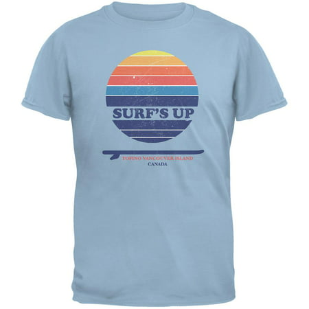 Surf's Up Tofino Beach Light Blue Adult T-Shirt