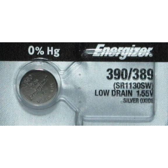 Energizer 390 SR1130SW 1.55V Silver Oxide Button Cell Battery