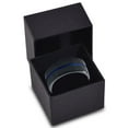 thumbnail image 3 of Charming Jewelers Tungsten Wedding Band Ring 8mm for Men Women Black Blue Center Line Pipe Cut Brushed Lifetime Guarantee, 3 of 4