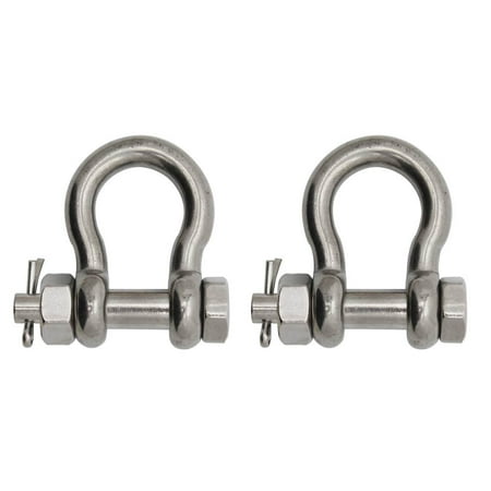 

YUFENGYUFENG 3006.8389.2 BoatTector Stainless Steel Bolt-Type Anchor Shackle - 1 2-Pack