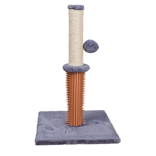 Rascador para gatos Casa para mascotas con para rascar Bola colgante Rascador para gris claro jinwen Postes rascadores para gatos