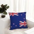 thumbnail image 5 of Decorative Throw Pillow Cover New Nz Zealand Flag Square Pillowcases Cushion for Farmhouse Home Decor 22"x22", 5 of 7