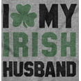 thumbnail image 2 of St Patricks I Love My Irish Husband Women's Long Sleeve T Shirt Brisco Brands S, 2 of 6