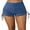 Navy, variant on Women's Wide Waistband Swim Shorts Side Drawstring Tankini Bikini Sporty Board Shorts