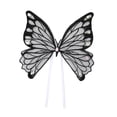 thumbnail image 4 of Abbraccia Embroidery Butterfly Flower Packaging Valentines Day Decor Floral Packaging Material for Anniversary Thanksgiving Black, 4 of 10