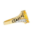 thumbnail image 2 of JackAni 10k Gold Simulated Citrine November Birthstone 2026 Class Graduation Ring - Size 5.75, 2 of 5