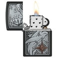 thumbnail image 3 of Zippo Ship Shark Emblem Design Black Matte Pocket Lighter, 3 of 7