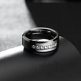 thumbnail image 3 of 8mm Wide Men's Tungsten Ring with Cubic Zirconia, 3 of 4