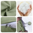thumbnail image 5 of WOWMAX Sofa Daybed Large Filled Triangular Wedge Cushion Bed Backrest Positioning Support Pillow Reading Pillow Office Lumbar Pad with Removable Cover Green Full, 5 of 6