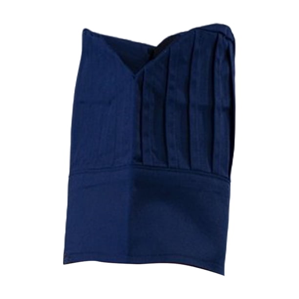 Billuyoard Gorro Forchef desechable para uniforme de cocina y restaurante Gorro Forchef desechable uniforme de hotel alto Cocina y Comedor Azul marino