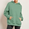 thumbnail image 5 of Aloohaidyvio Hoodies for Women,Womens Fashion Button Hoodies Pocket Long Sleeve Blouse Casual Tops Sweatershirt, 5 of 5