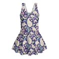 thumbnail image 4 of Tutolipy Floral Print Girls Beach Swimsuit, Skirt Swim Dress for Girls for Summer Swimming Size 5-6 Years, 4 of 8