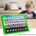 thumbnail image 2 of Niños Niños Tablet Pad Electrónica Preescolar Inglés Aprendizaje Números Letras Enseñar Juguete (Verde), 2 of 9