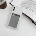 thumbnail image 2 of FYBTO Clear Wallet iPhone Case Clear Card Slot Case Slim Fit Protective Soft TPU Shockproof Wallet Case for iPhone 13 Pro Max (Clear), 2 of 6