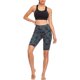 thumbnail image 2 of Gibobby Pantalones de Casuales Pantalones de bolsillo Yoga Short Yoga Mujer Cintura estampada Running High Sport Training Pants(Gris， M), 2 of 5