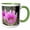 Green/White, variant on 3drose, Arizona. Flowers on Engelmanns Hedgehog Cactus, Organ Pipe Cactus N.m, 11oz Two-tone Black Mug