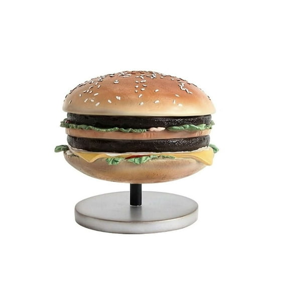 Double Cheeseburger On Stand Over Sized Statue