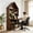 brown-1, variant on Luckynote Folding Craft Desk with Storage Shelves, Convertible Hideaway Desk to Bookshelf, Foldable Desk with Storage, Disappearing Desk for Small Spaces, Multifunctional Converted Craft Table, Vani
