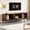 60-69 inches + Dark Brown + 75 inches + Pine + 75 inches + Solid Wood + MDF, variant on 70 Inch Mid Century Modern TV Stand for 80 Inch TV with Tambour Doors, Drawers and Power Outlet, Dark Brown Particle Board+MDF+Pine Wood TV Console for Living Room Bedroom