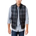 thumbnail image 1 of Chaleco acolchado vintage a cuadros para hombre resistente a la intemperie, gris, mediano, 1 of 1