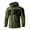 Green, variant on Zpanxa Men's Arctic Tactical Jacket Waterproof Windproof Hooded Fleece Lined Mountaineering Coat Thermal Velvet Inner Long Sleeve Survival Gear