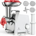 thumbnail image 1 of LINKChef Meat Grinder, 1500W Max Electric Meat Grinder Machine for Home Use, 3 Plates, Sausage Stuffer (White), 1 of 8
