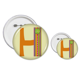thumbnail image 1 of H Alphabet naranja lindo patron Insignia insignia botón diseño conjunto, 1 of 3